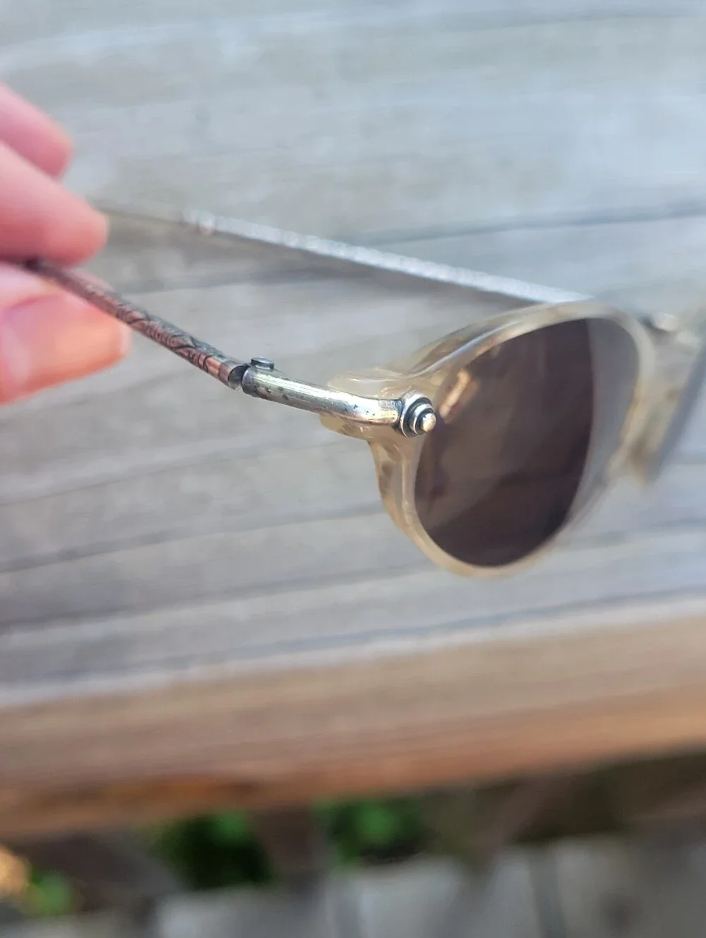 Brighton Vintage Sunglasses (Slim Oval Sunglasses in Brown Tortoise Tint Silver)